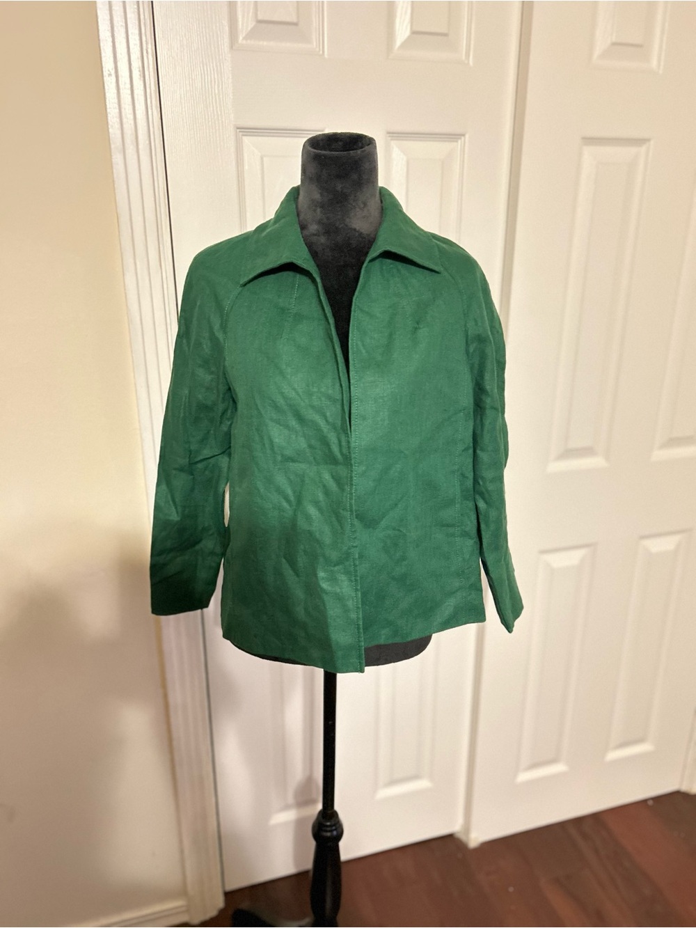 Talbots Emerald Green Collared Blazer Jacket